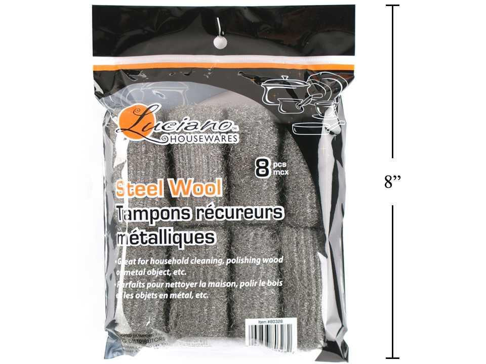 Luciano 8-Piece Steel Wool