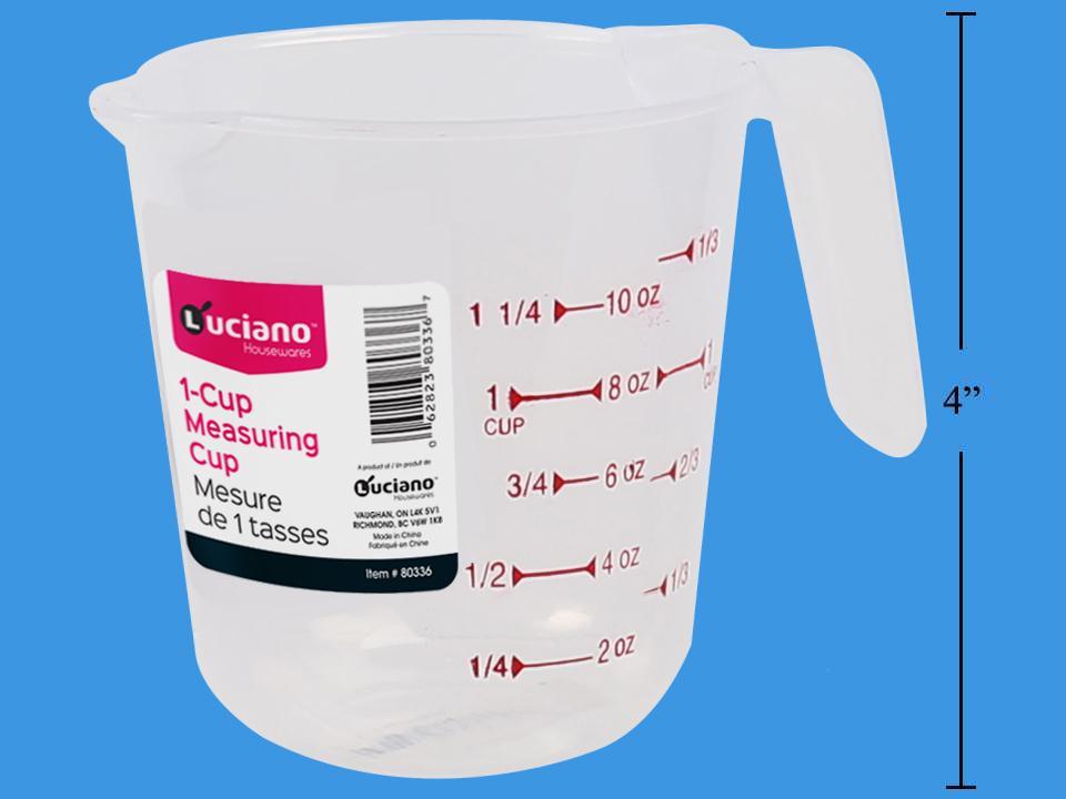 Luciano  1-cup Measuring Cup, label (HZ)