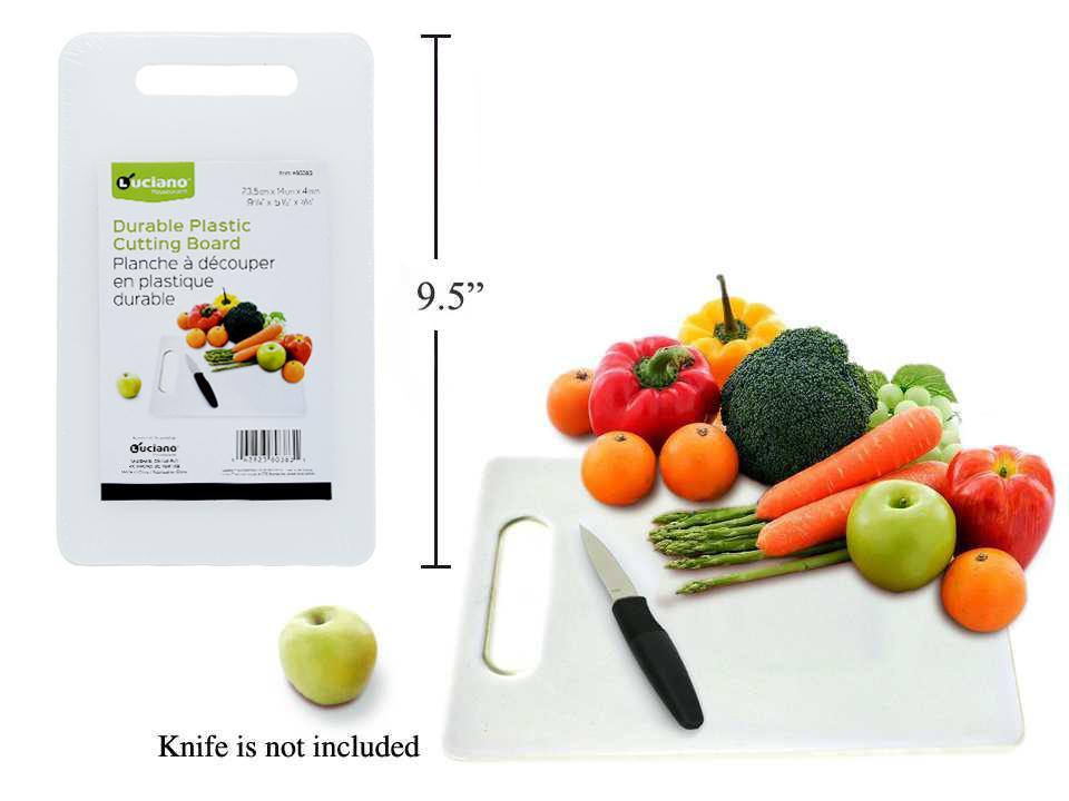 Luciano PE Cutting Board, Dimensions 24x14x0.4cm, Packaged in Shrink Wrap with Insert