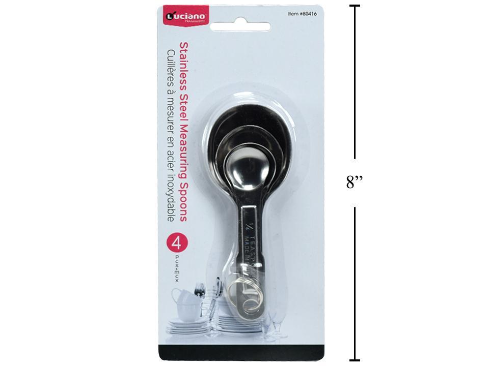 Luciano 4-Piece Stainless Steel Measuring Spoons