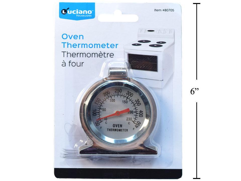 Luciano Oven Thermometer in Brushed Chrome (CS)
