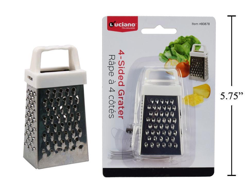 Luciano 3"H Stainless Steel 4-Sided Grater