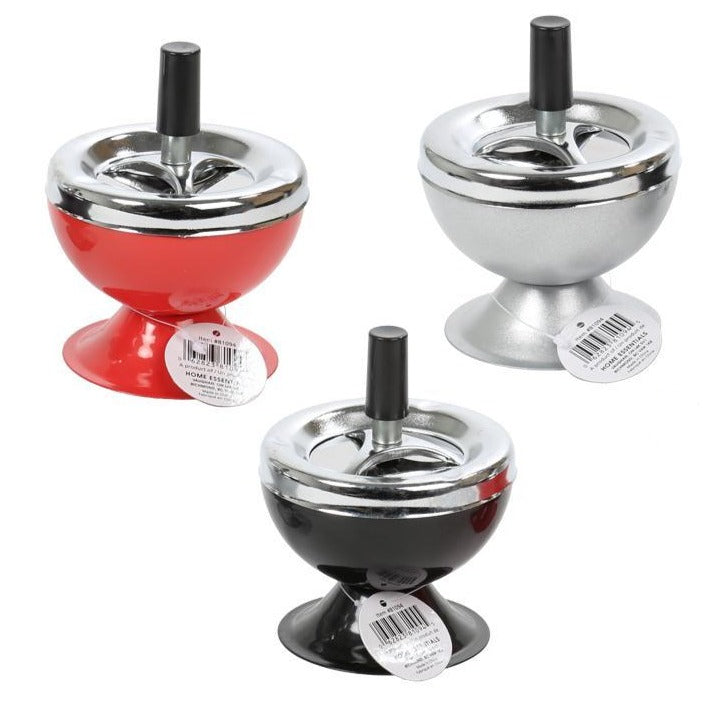 3.5" Deluxe Spinning Metal Ashtray,