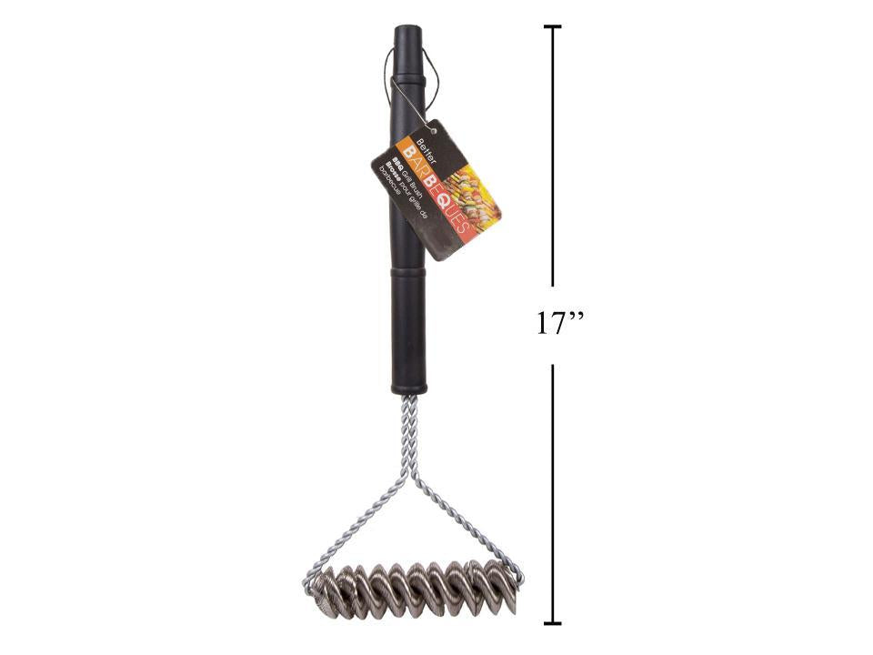 BBQ 17" S.S. Double Coil Wire Grill Brush, cht