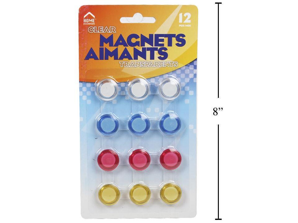 H.E., 12-pc Magnetic Buttons, Dia. 2cm, b/c(HZ)