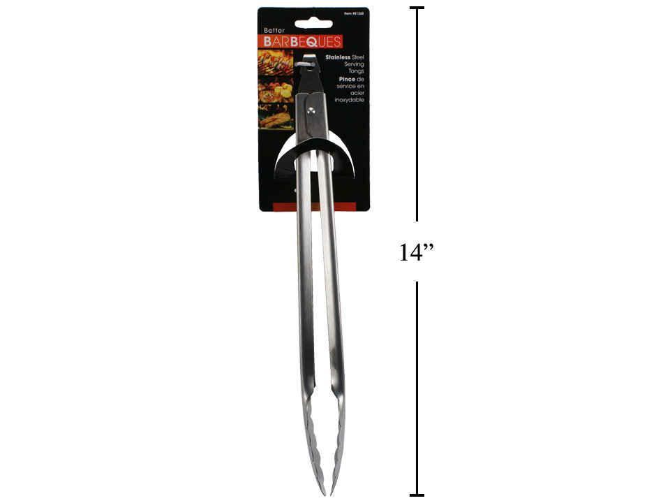 BBQ 12" S.Steel Food Tongs