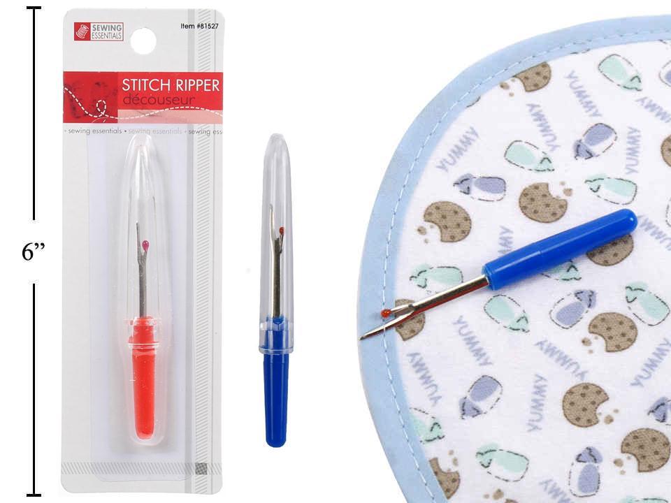 Sewing Essentials One-Piece Stitch Ripper, Available in Two Assorted Colors