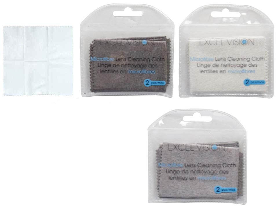 Excel Vision Lens Cleaning Cloth, 2-Piece Set, 15x15cm