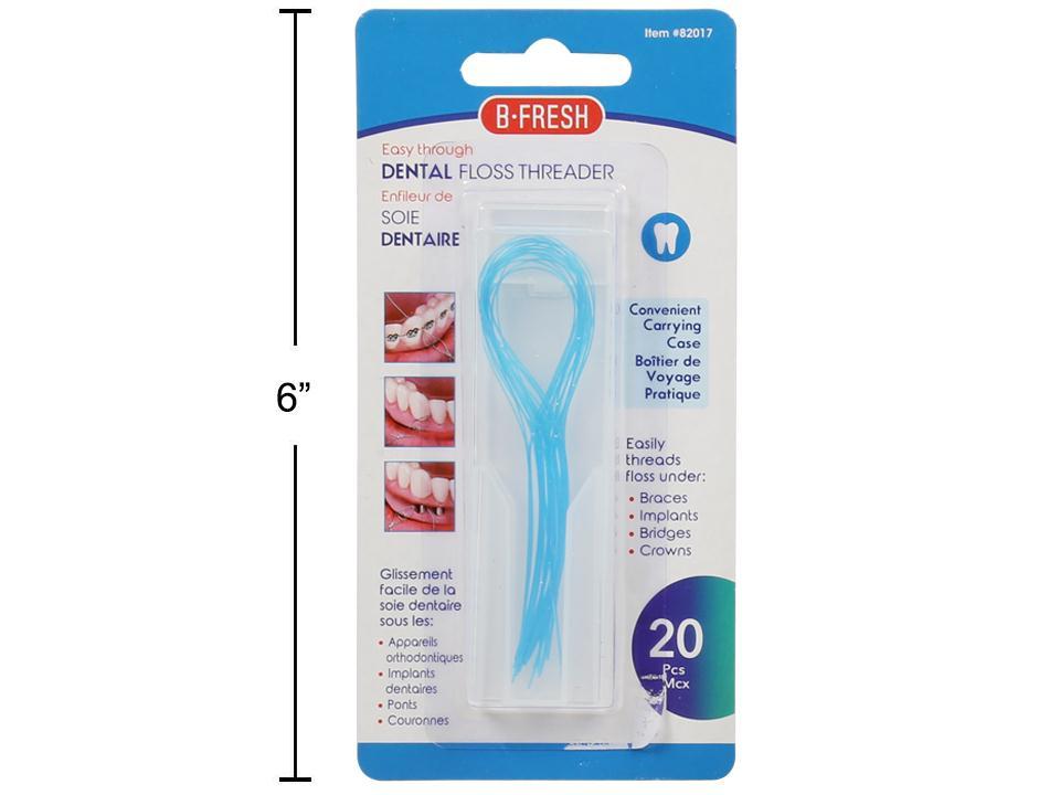 Bodico Easy Thru Dental Floss Threader, 20-pc., Plastic Box, b/c
