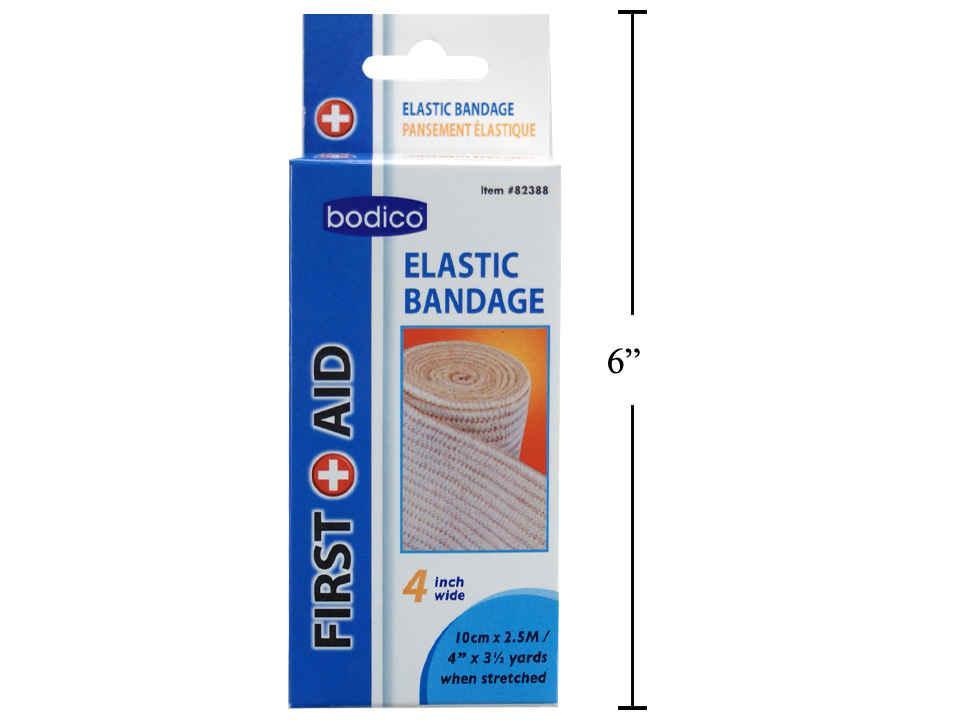 Bodico 2.5m L x 10cm W Elastic Bandages, c/box