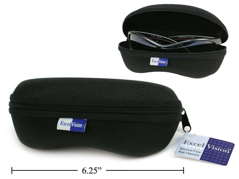 Excel Vision  Sunglasses Case, Black, hang tag