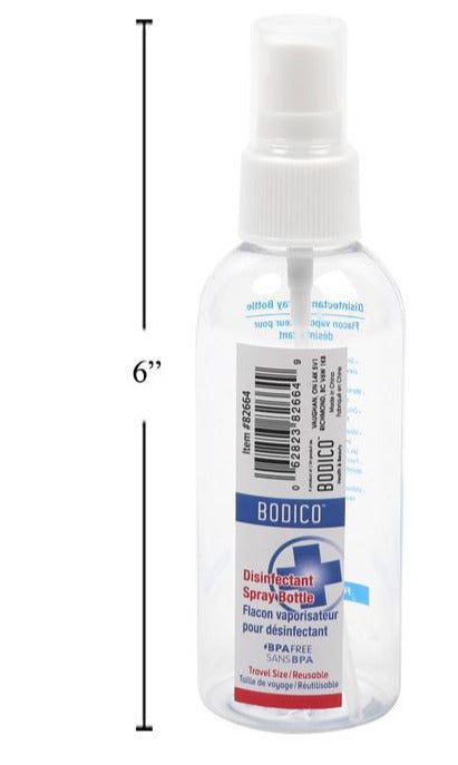 Bodico Refillable Spray Bottles, 100ml, Packaged in a 24-Piece Display Box with Labels