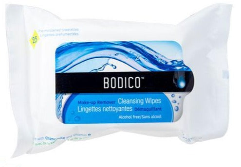 Bodico, 25-pc Facial Wipes, 15x20cm Printed Bag