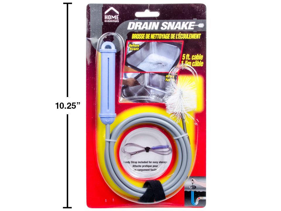 H.E.  5' Drain Snake , slide blister(CS)