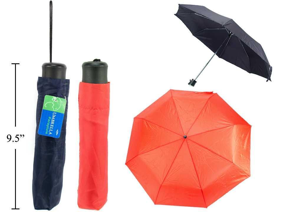 Rain-Guard Folding Umbrella with Pouch