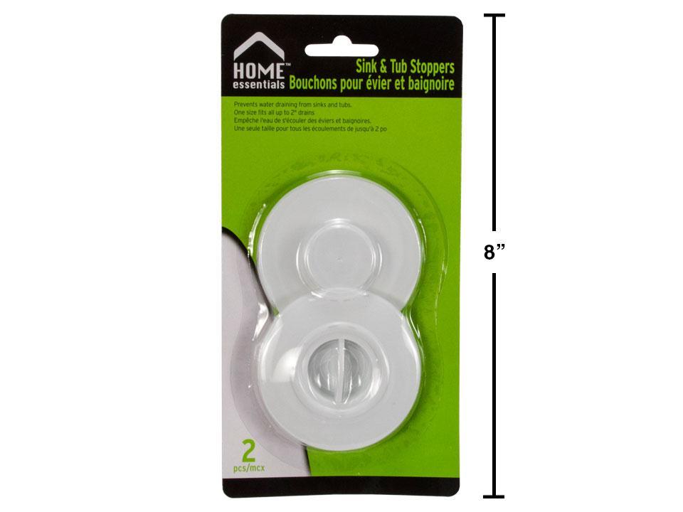 H.E.  2-pc Sink & Tub Stoppers, b/c