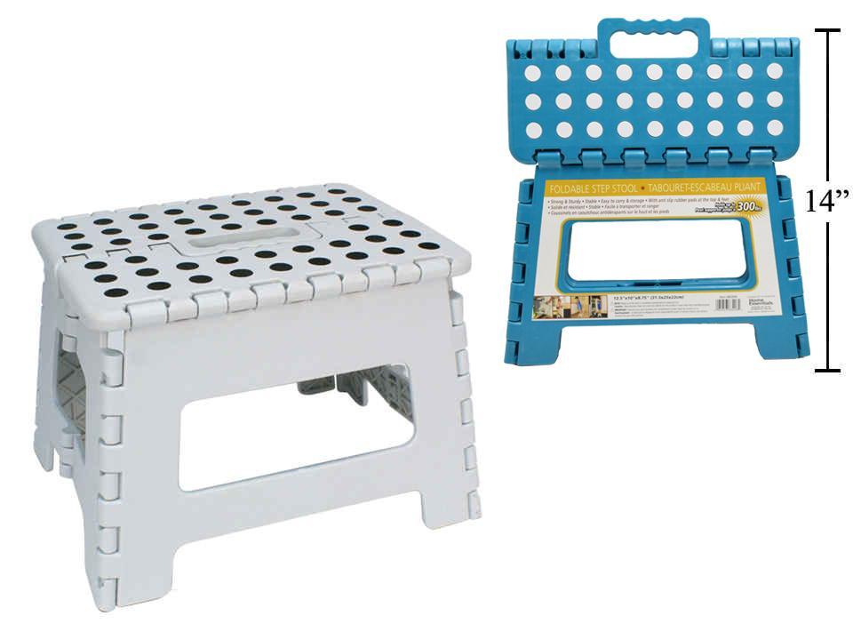 H.E. Heavy Duty Foldable Step Stool label w/shrink wrap, 2/C