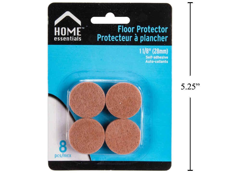 H.E. 8-Piece Floor Protectors, 1-1/8" Diameter