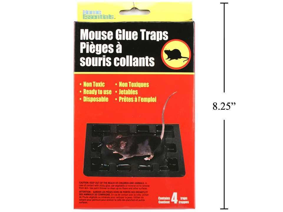H.E.  4-pc Mouse Glue Traps, colour box(HZ)