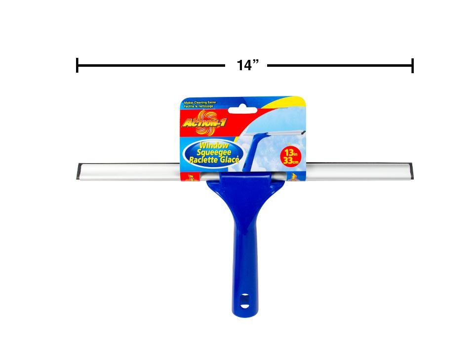 Action-1 13.5" Window Squeegee with Sleeve Round Card