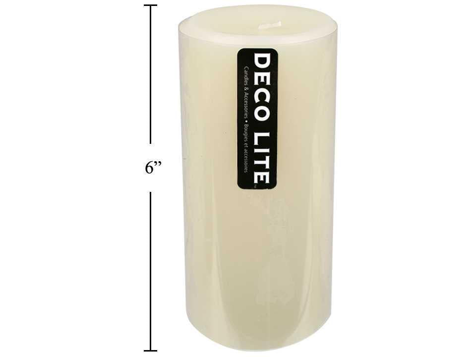 3x6" Pillar Candle, Ivory