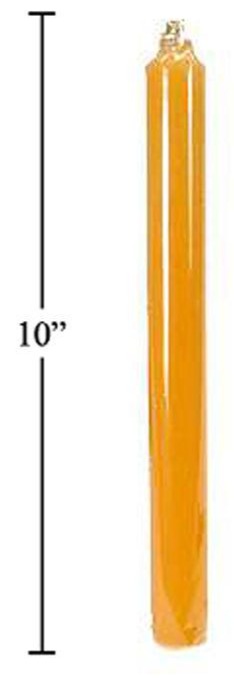 DecoLite 10-Inch Orange Dinner Candle