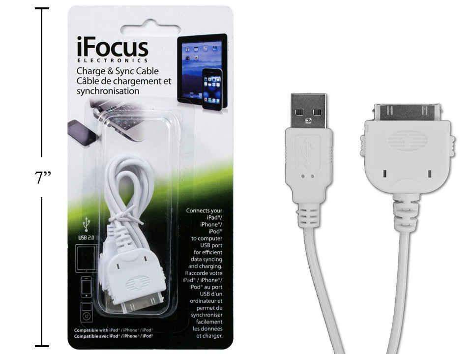 iFocus 3FT Charge and Sync Cable Compatible with iPad, iPhone, iPod
