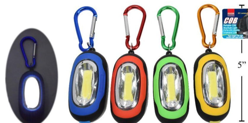 Focus Elec Portable COB Keychain Light with Battery Included