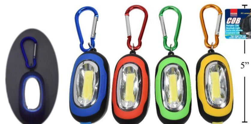 Focus Elec, Portable COB Keychain Light, Batt. Incl.
