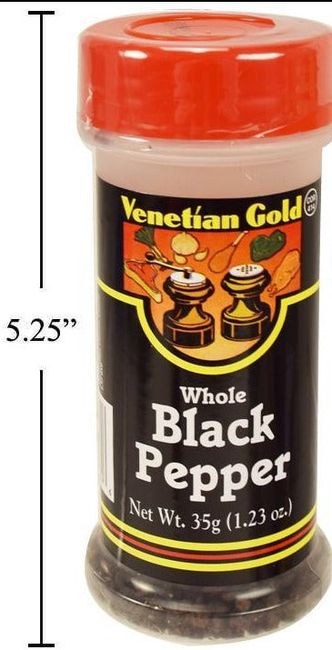 V. Gold Whole Black Pepper, 35g.