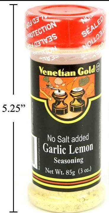 V. Gold, Garlic Lemon Seasoning, 85g, No Salt Added