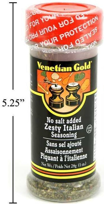 V. Gold, Zesty Italian Seasoning, 28g, No Salt Added