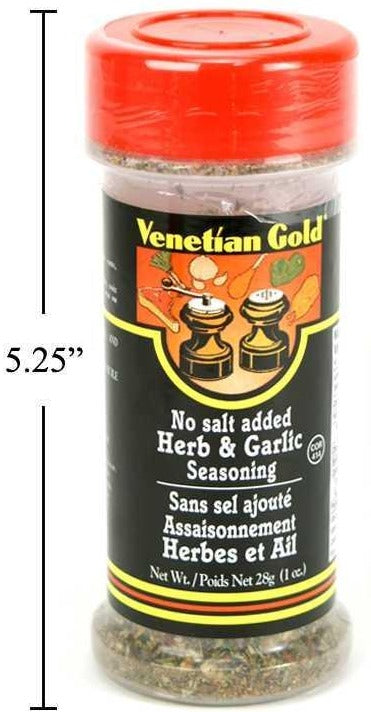 V. Gold, Herb & Garlic Seasoning, 28g, No Salt Added