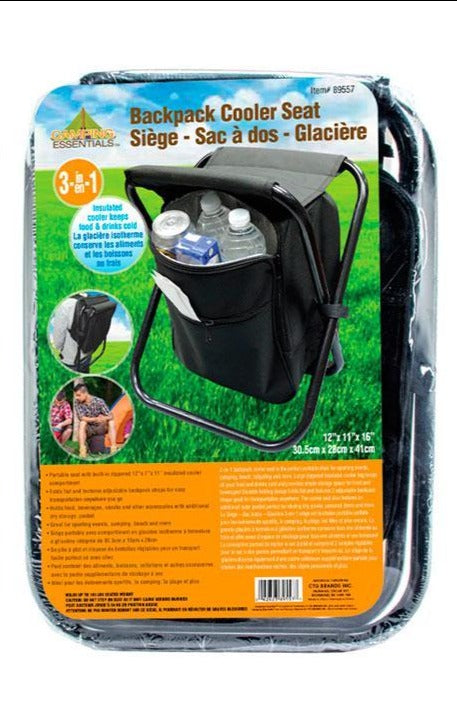 Camping 3-in-1 Backpack Cooler Seat