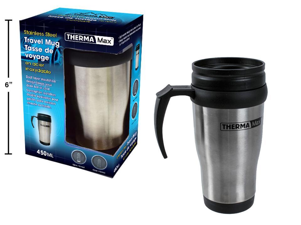 Therma Max, Stainless Steel Travel Mug 450mL, Colour Box