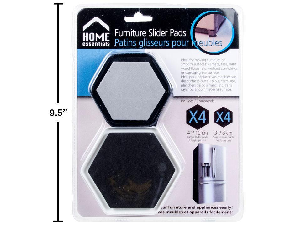 H.E. 8-Piece Clamshell Furniture Slider Pad