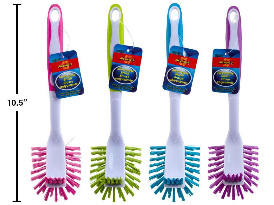 Action 1 All-Purpose Brush with Mini Scrubber and Hang Tag