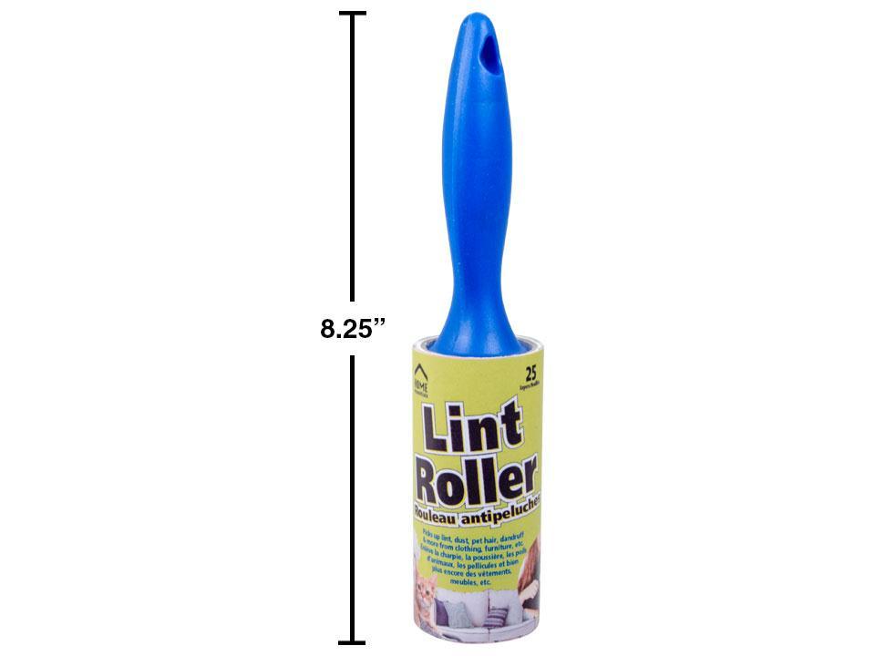 H.E. 25-Sheet Lint Roller with Blue Handle