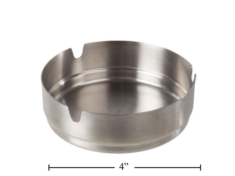 4" Metal Ashtray with Label