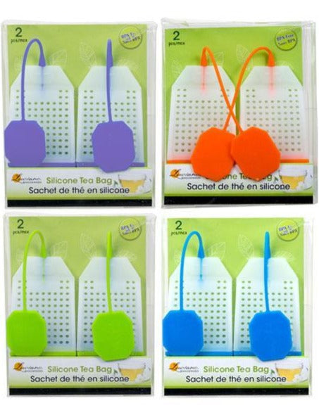 Luciano 2-Piece Reusable Silicone Tea Bag Set