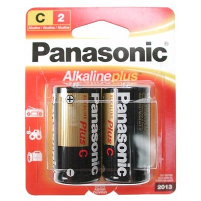 Panasonic C Alkaline Battery, Pack of 2