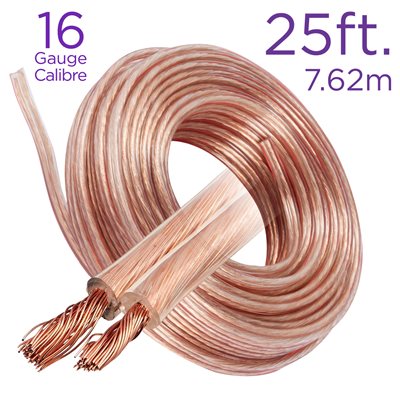 25 Ft. 16 AWG Speaker Wire