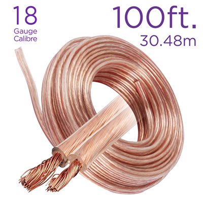 100 Ft. 18 AWG Speaker Wire