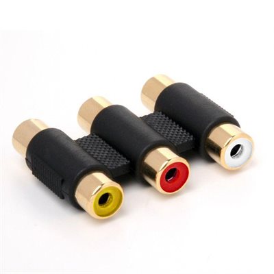 Triple RCA Coupler