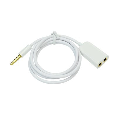 Stereo Double Adapter with 3ft Cable