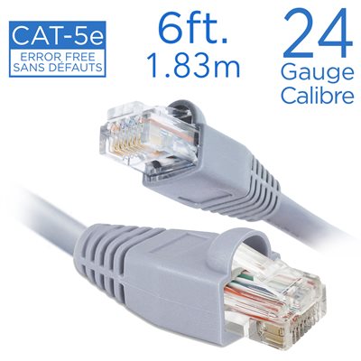 6 Ft. Straight Patch Cable CAT-5