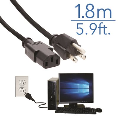 5.9 Ft. AC Power Replacement Cable