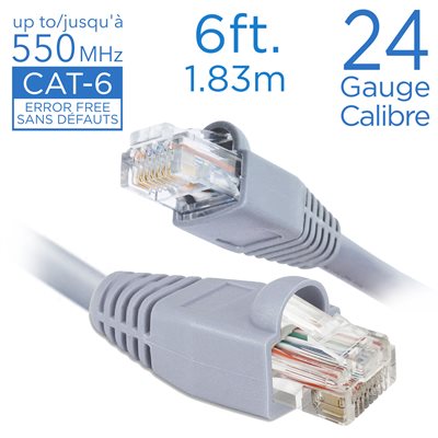 6 Ft. Straight Patch Cable Cat-6