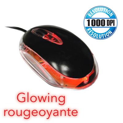 GLOWING OPTICAL MOUSE