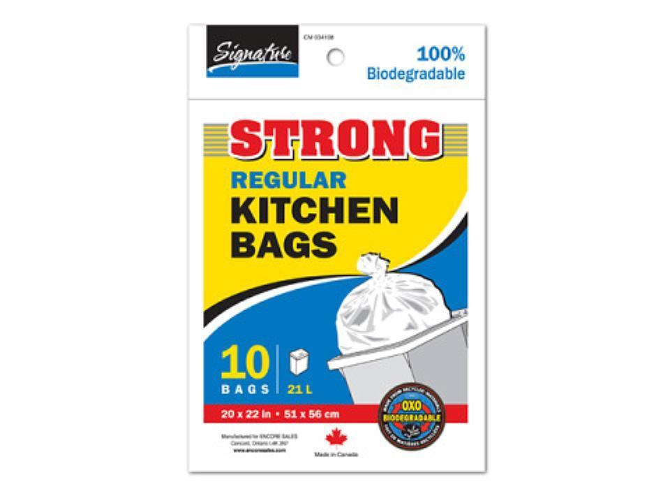 SiG.Kit 10-Piece 20x22" White Kitchen Bags